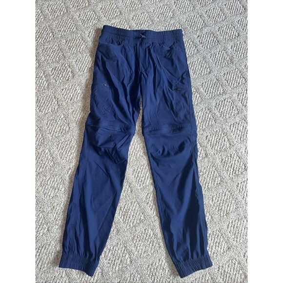 Boys‎ Eddie Bauer Youth Convertible Jogger Pants Shorts Navy Blue Large 14/16 - Picture 1 of 6